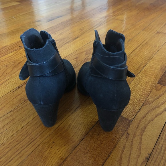 Crown vintage black leather booties US 7.5 - Picture 3 of 4